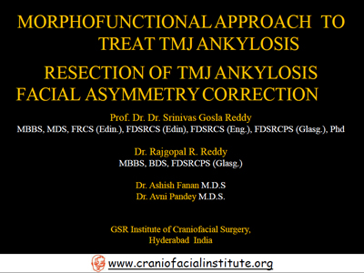 Morphofunctional Repair of TMJ Ankylosis